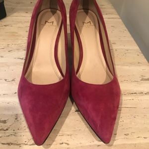 Marc Fisher Suede Pink Pumps (pointed toe)